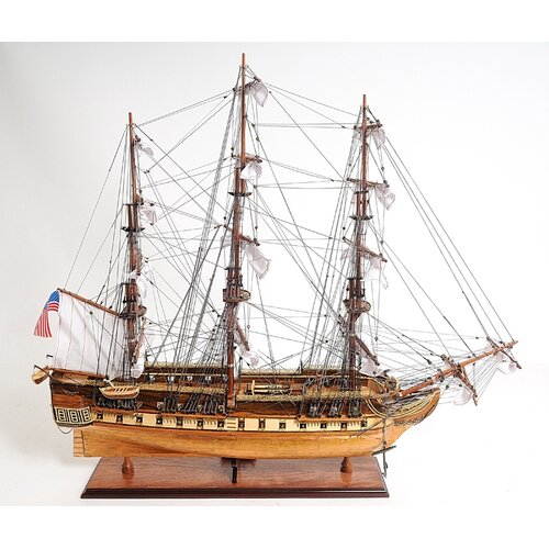 Old Modern Handicrafts Constitution Copper Bottom E.E Model Ship ...