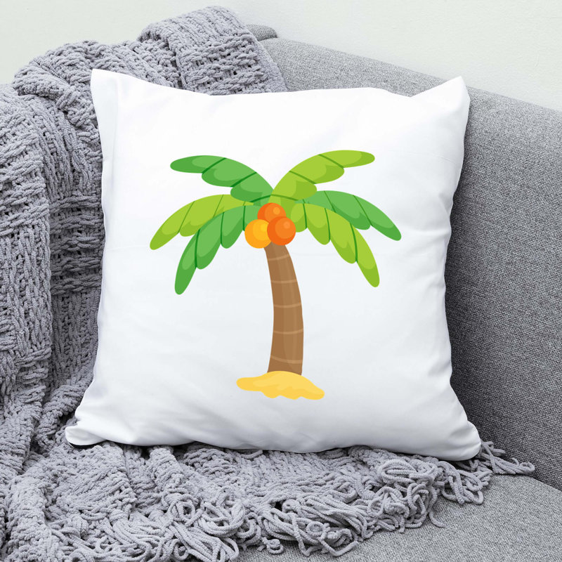 Nautical Sea Life_499 - Coussin décoratif en polyester, H 18 po x l 18 po