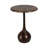 Ernstfried Modern Round Marble Top Accent Table for Bedroom - Sleek Small Side Table with Sculptural Ball Base for Living Room, Narrow End Table Design - 21", Brown-115942470