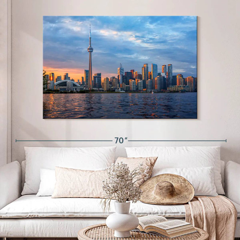 Kavia Toronto, horizon au coucher du soleil, H 34 po x l 51 po