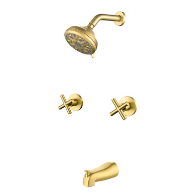 Volume Control Complete Shower System with Rough in-Valve