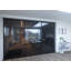 Cloison 3 panneaux coulissants en verre fumé avec structure en aluminium Silent Glide-124299449-49164191