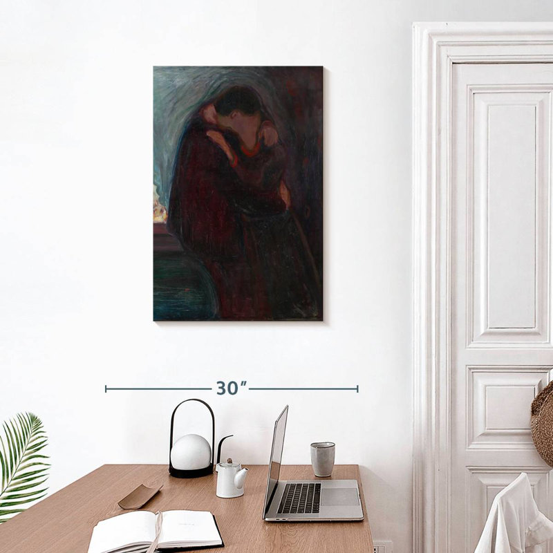Hardie The Kiss Munch, H 30 po x l 20 po