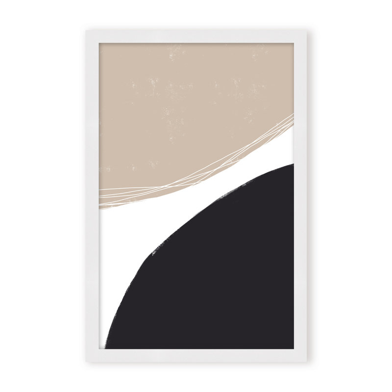 Abstract Joyful Harmony by  - Picture Frame Painting on Paper, 24" H x 16" W x 2.375" D, Framed Canvas, Gold