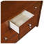 Commode 7 tiroirs au fini cerisier foncé - Bois d'ingénierie avec placage de pin, rangement de chambre à coucher de style traditionnel pour enfants et adolescents-2015485723