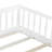 Kids Bed Soild Wood Platform Floor Bed With Safety Guardrails And Door For Bedrooms-925506644-925506645