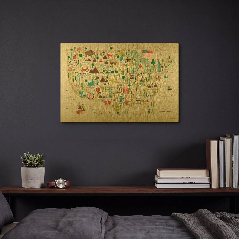" Illustrated USA " by Michael Mullan, 16"x12"