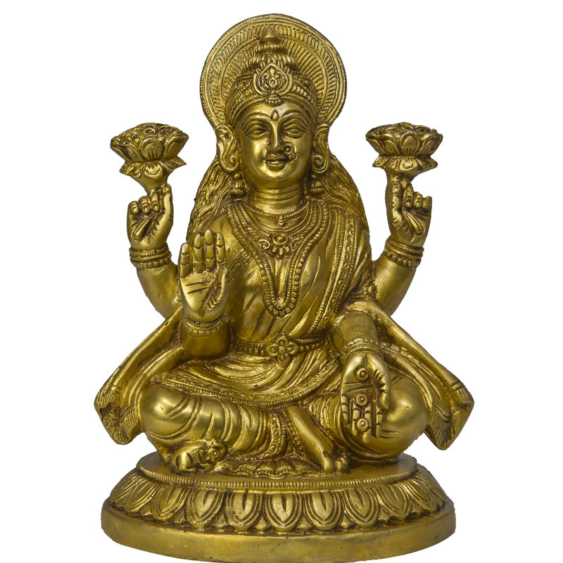 Déesse Lakshmi pleuvant des pièces d'or