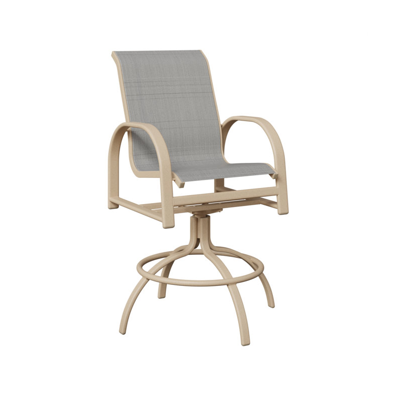 Chaise berçante pivotante Berlin Gardens Murphy Slings, Luna multicolore, Charm platine