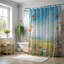 Flora Blossom - 1 Piece Standard Shower Curtain-1269349577