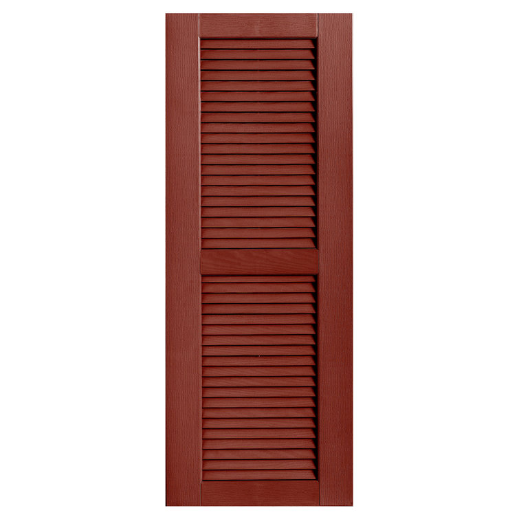 Straight Top Open Louvre Shutters Pair
