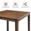 4 - Person Mid Century Modern Square Counter Height Dining Set-771515912