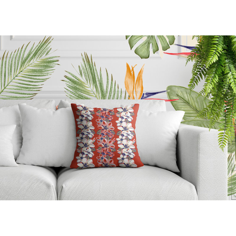 Coussin Koo, Rouge, Carré 15 po