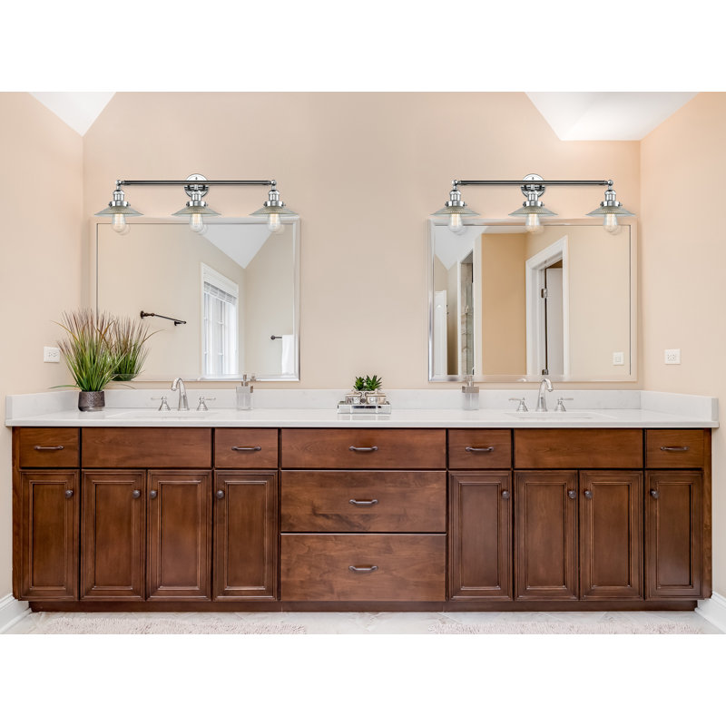 Miramontes 3 - Light Vanity Light, Halophane, Polished Chrome