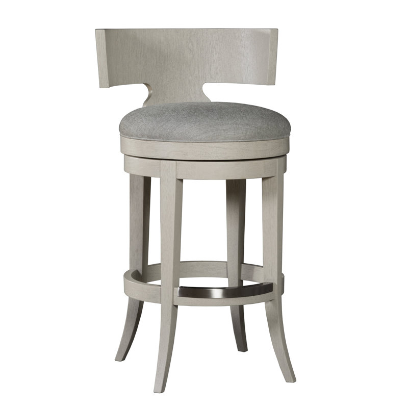 Signature Designs Swivel Upholstered Stool with Metal Frame, Bar Stool (31" Seat Height)