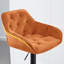 Kafka Velvet Upholstered Adjustable Swivel Bar Stools-2117598940