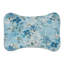 Tapis rétro bleu à motif floral 1 pièce