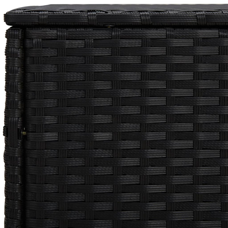 Tables d'appoint Latitude Run® 3 pièces en poly rotin noir, Noir