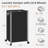 Rolling Laundry Hamper With Lid, 23.7 Gal (90 L) Large Tall Laundry Basket With Wheels & Handles, Aesthetic Dirty Clothes Hamper For Small Space, Dorm, Apartment, College, Black