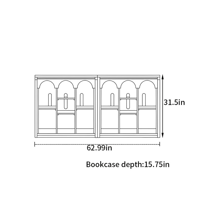 Bibliothèque de style français rétro