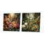 Vintage Jungle Plants I - Ensemble de 2 décorations murales en métal Jungle-468721582