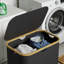 Panier à linge à 2 sections avec couvercle et sacs amovibles, panier à linge pliable de 160 L avec poignées en bambou, pour chambre à coucher, salle de bain, dortoir et salle de lavage-116096698