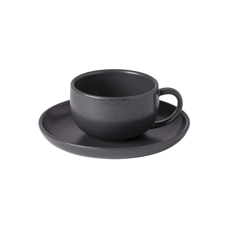 Casafina Pacifica Stoneware Teacup, Seed Gray