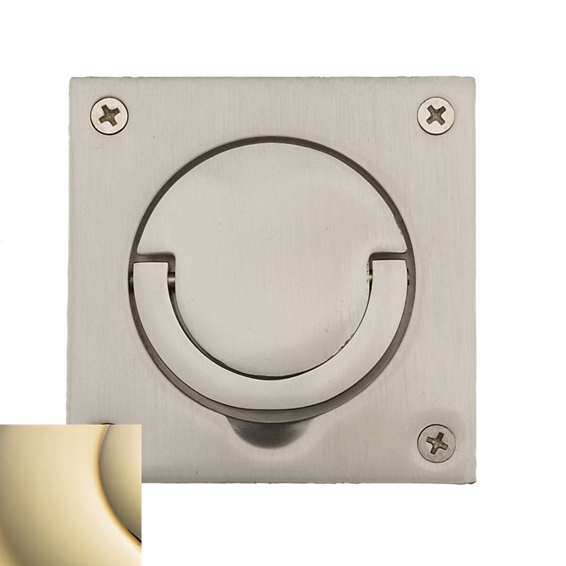Flush Ring Pull, Lifetime Brass