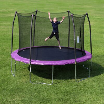 12' Round Trampoline with Safety Enclosure -  Skywalker Trampolines, STEC12P