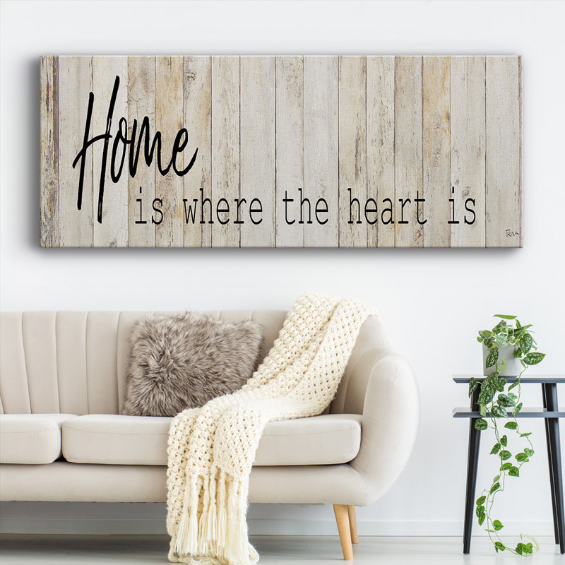 Maison sur toile, art textuel, H 20 po x l 50 po x P 1,5 po