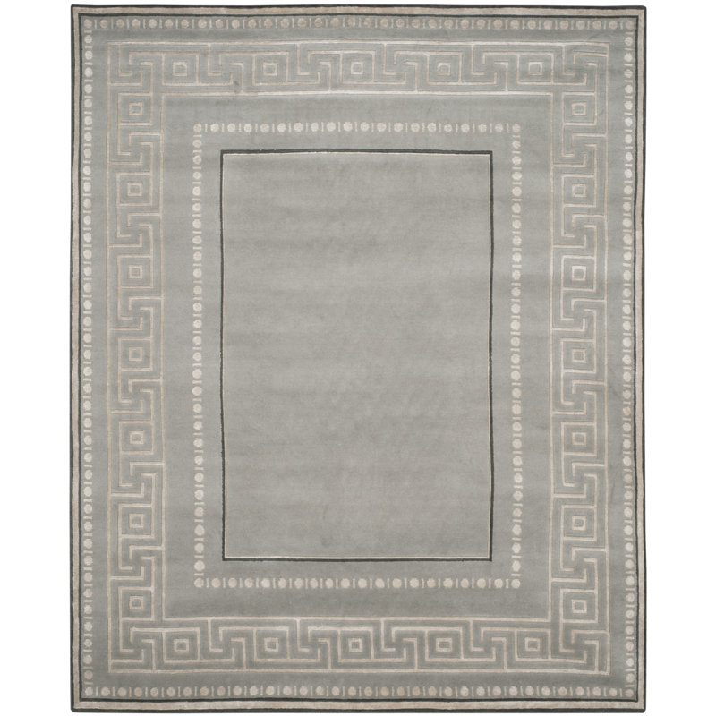 Tapis en laine noué à la main Savorey, Rectangle 9 pi x 12 pi