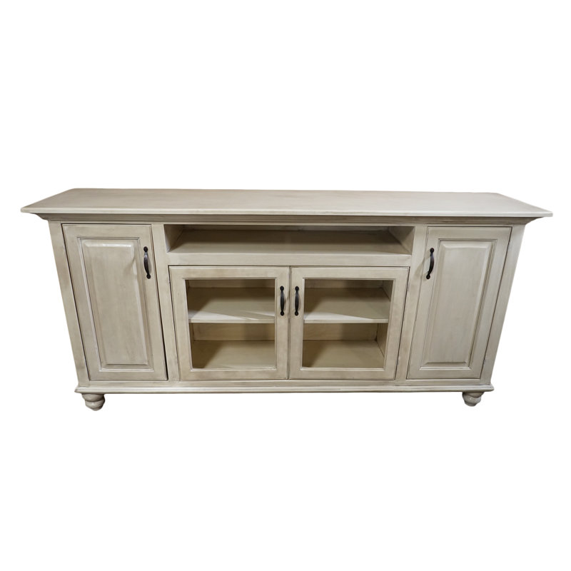 Velarde Unfinished TV Stand for TVs up to 88", Midnight Blue