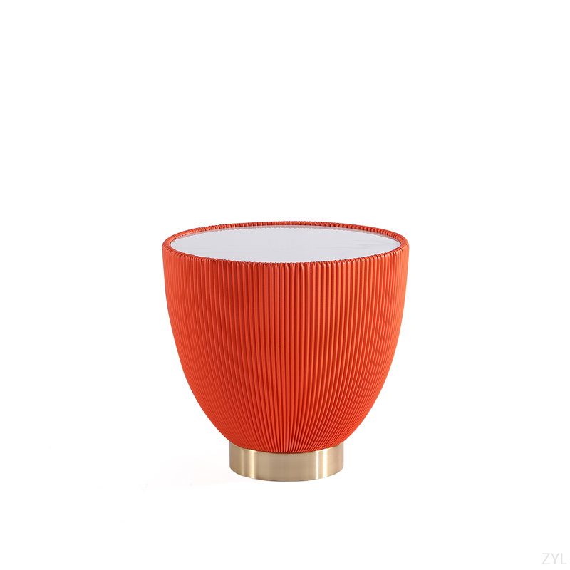 Table de bout Sintered Stone, Orange
