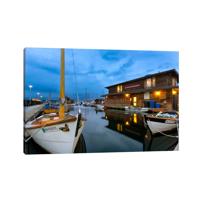 Lake Union Blue, Seattle, Washington by Jim Nilsen - Wrapped Canvas Print, 30.48cm H x 45.72cm W x 1.91cm D