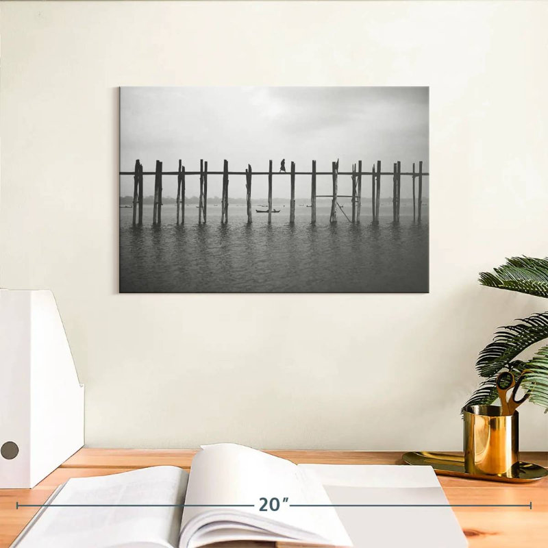 Lilie Crossing U Bein Bridge, 8" H x 12" W