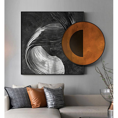 Abstract Art Superimposed On Living Room Bedroom Decoration Paintings