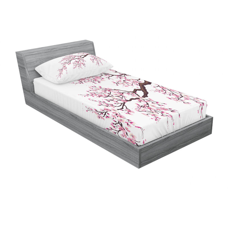 Ensemble de draps à branches, Ensemble de draps pour lit simple TG avec drap-hou