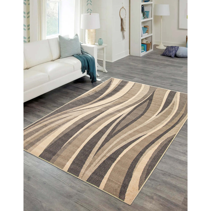 Mirage Grey Rug, Rectangle 5' x 8'