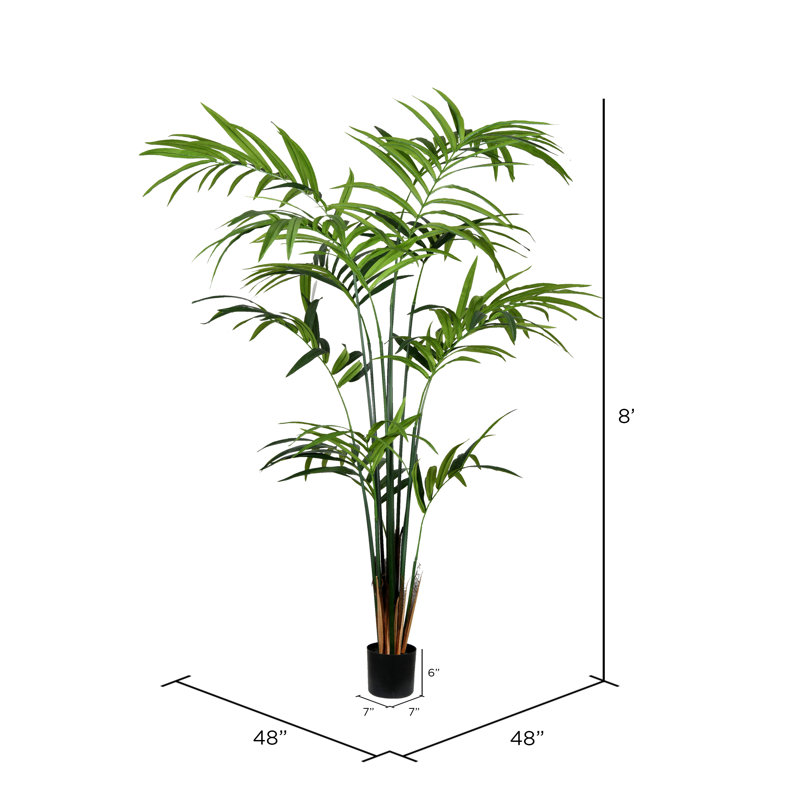 Palmier de Kentia artificiel en pot, H 96 po x l 48 po x P 48 po