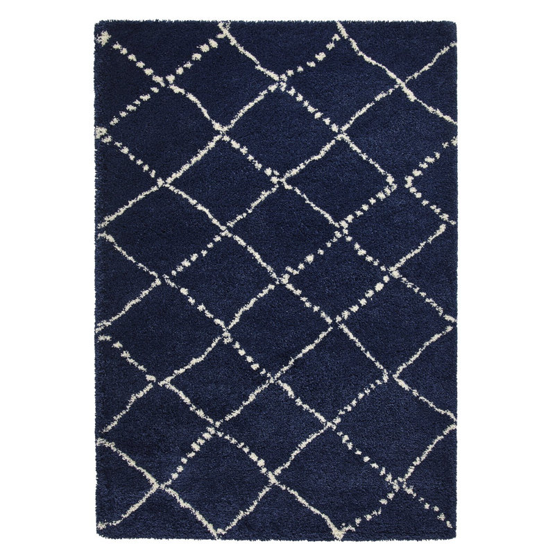 Malec area rug Machine Woven Navy, Rectangle 160 x 230cm