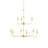 Nottaway Two-Tier Gold Chandelier
