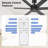 48" 6 - Blade Indoor Farmhouse Ceiling Fan with Lightless,Reversible DC Motor, 6-Speed Remote Control-326023781-330101874-330101875