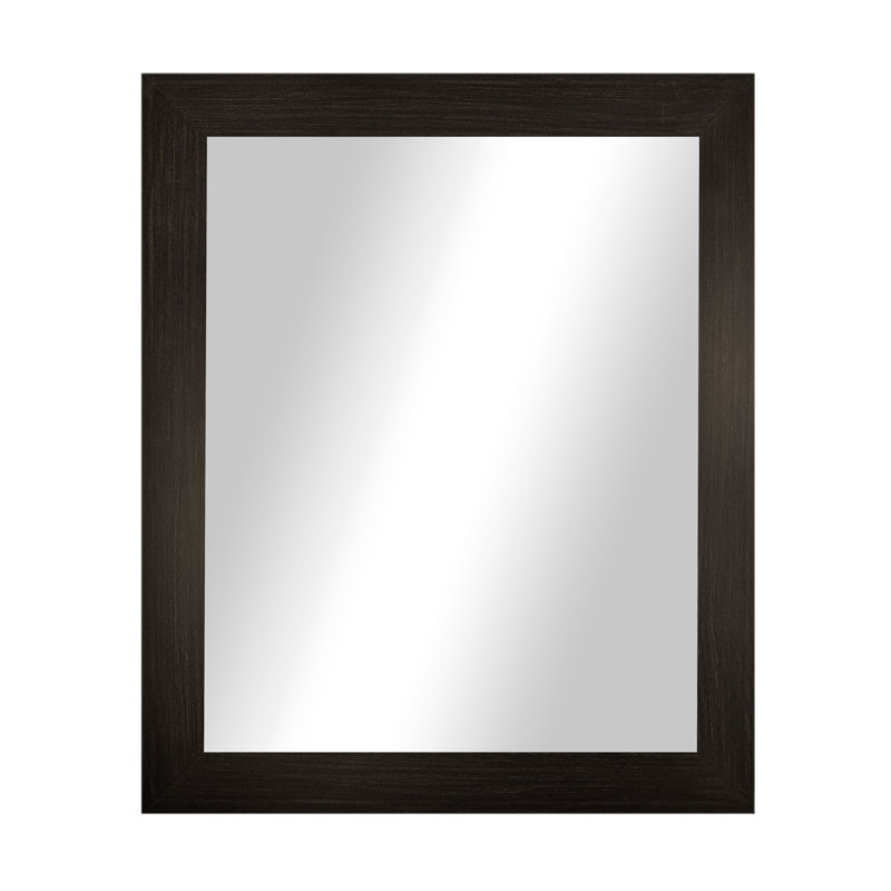 Miroir d'appoint mural Rayne, Noyer noir