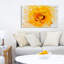 « yellow fleur abstract », reproduction d’art sur toile tendue-20121511