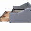 Lit de jour simple rembourré avec accoudoirs de rangement et port USB, gris-493755583
