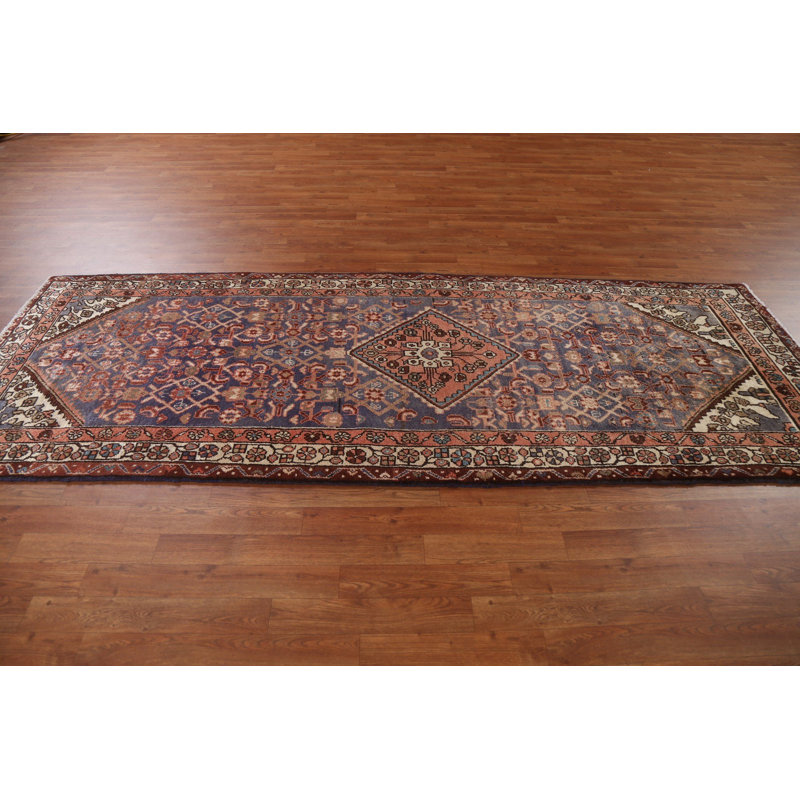 Tapis de couloir rétro en laine Hamedan
