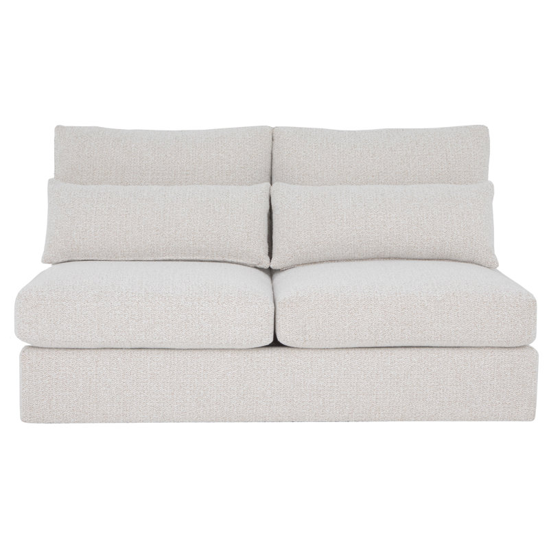Banks Armless Loveseat, Pewter (9953 65)