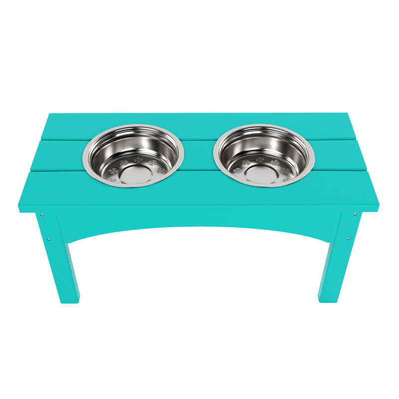 Mangeoire double Hadburg, Turquoise