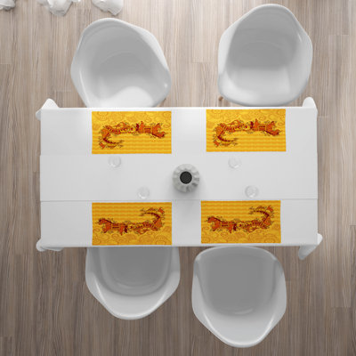 Polyester Floral Rectangle Placemat