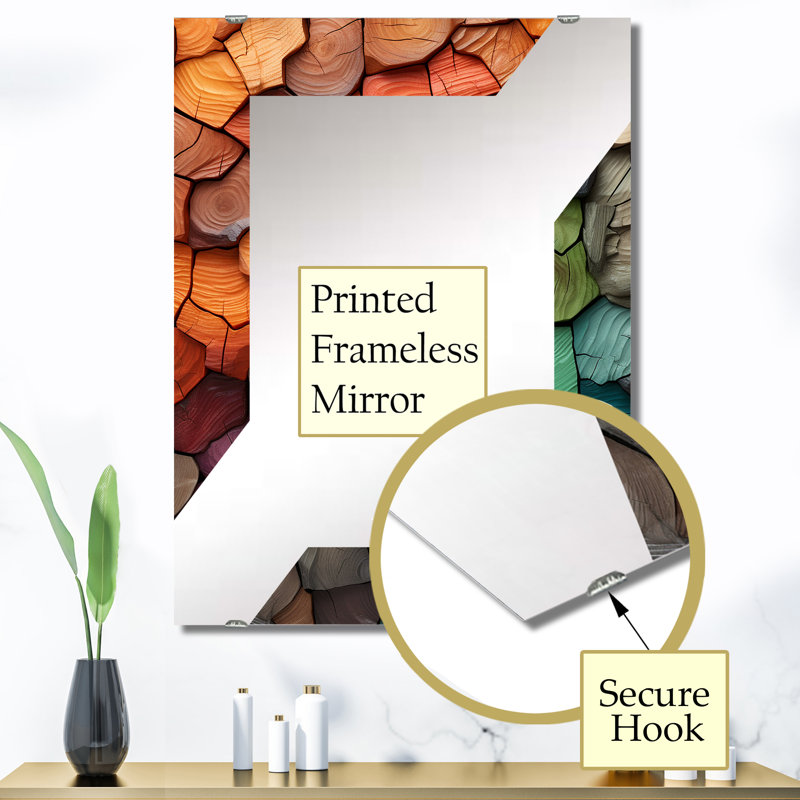 Miroir arboré, 40 po x 30 po